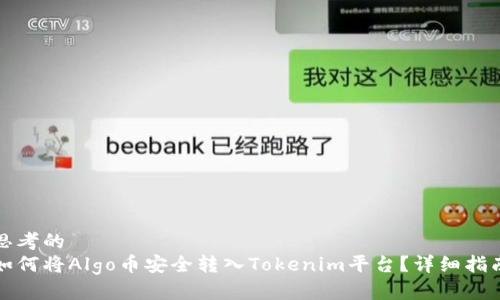 思考的
如何将Algo币安全转入Tokenim平台？详细指南