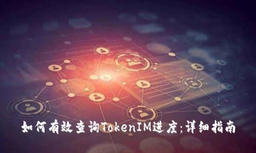 如何有效查询TokenIM进度：详细指南