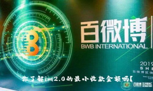 你了解im2.0的最小收款金额吗？